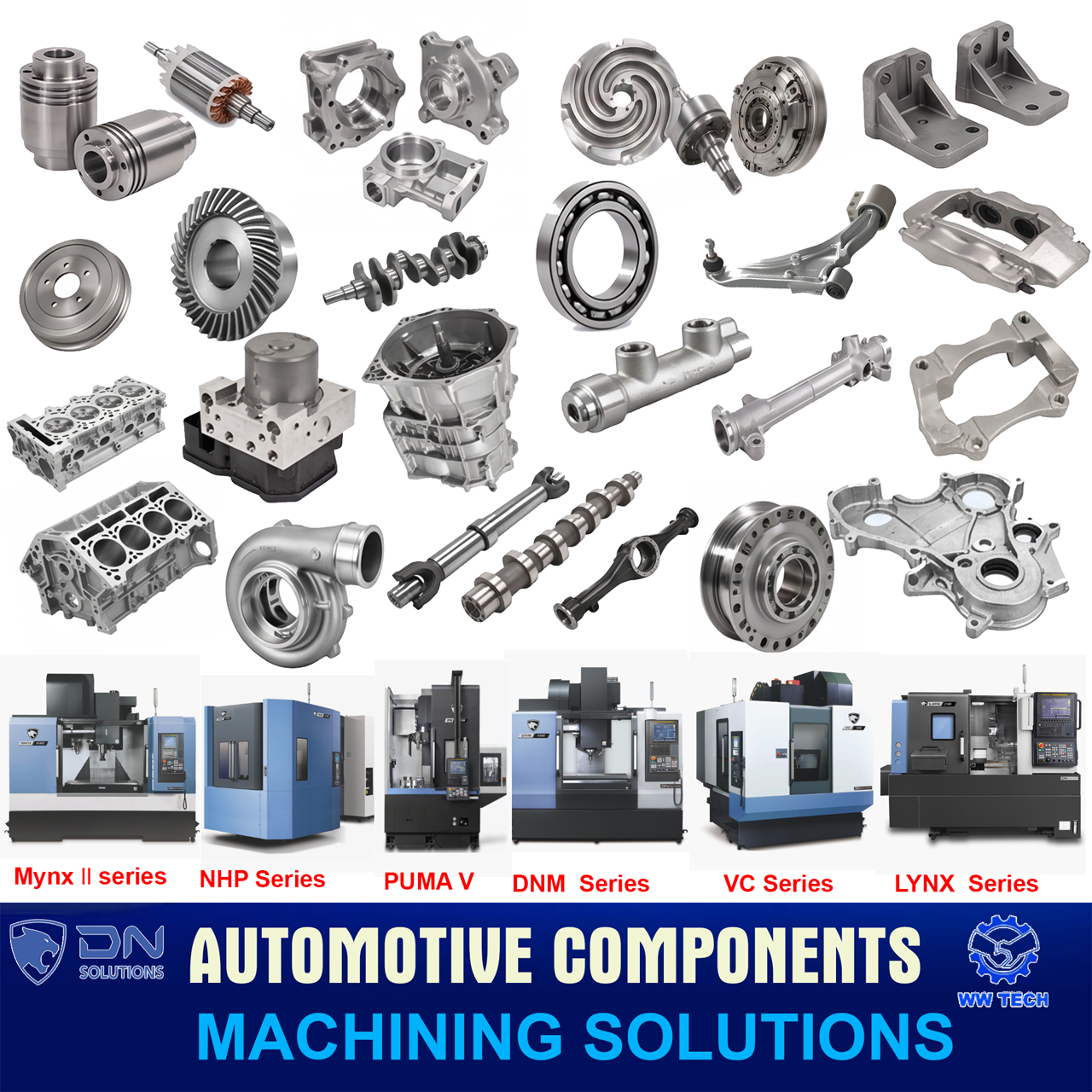 Automotive components machining solutions