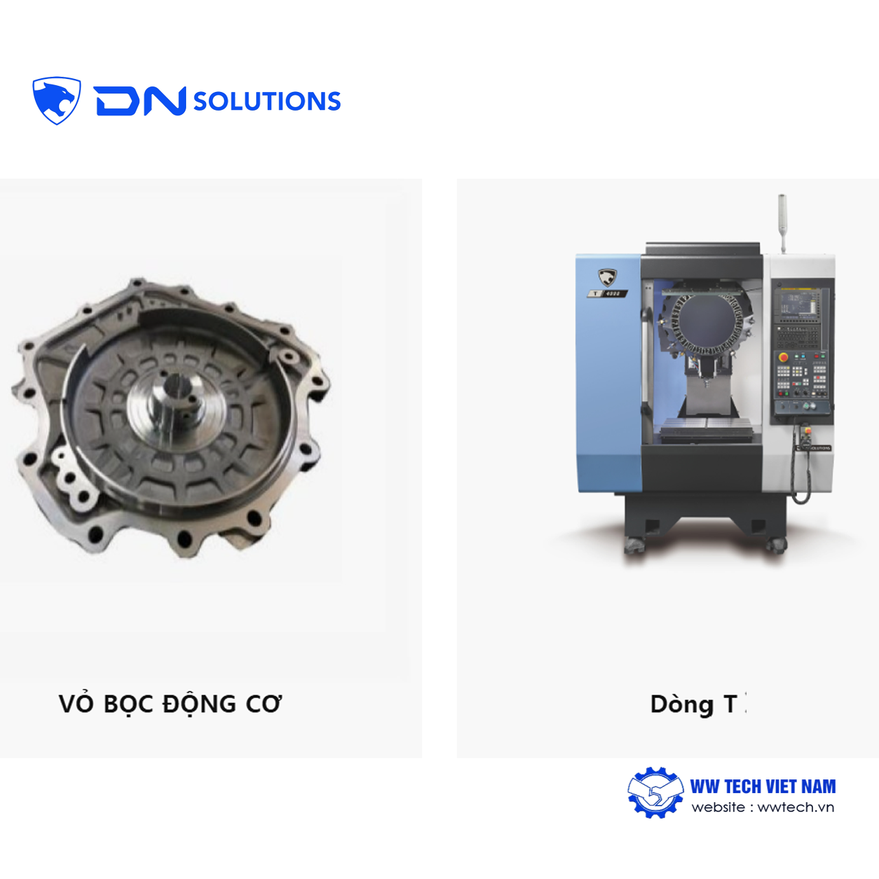 Linh kiện xe điện, máy gia công linh kiện xe điện DN Solutions