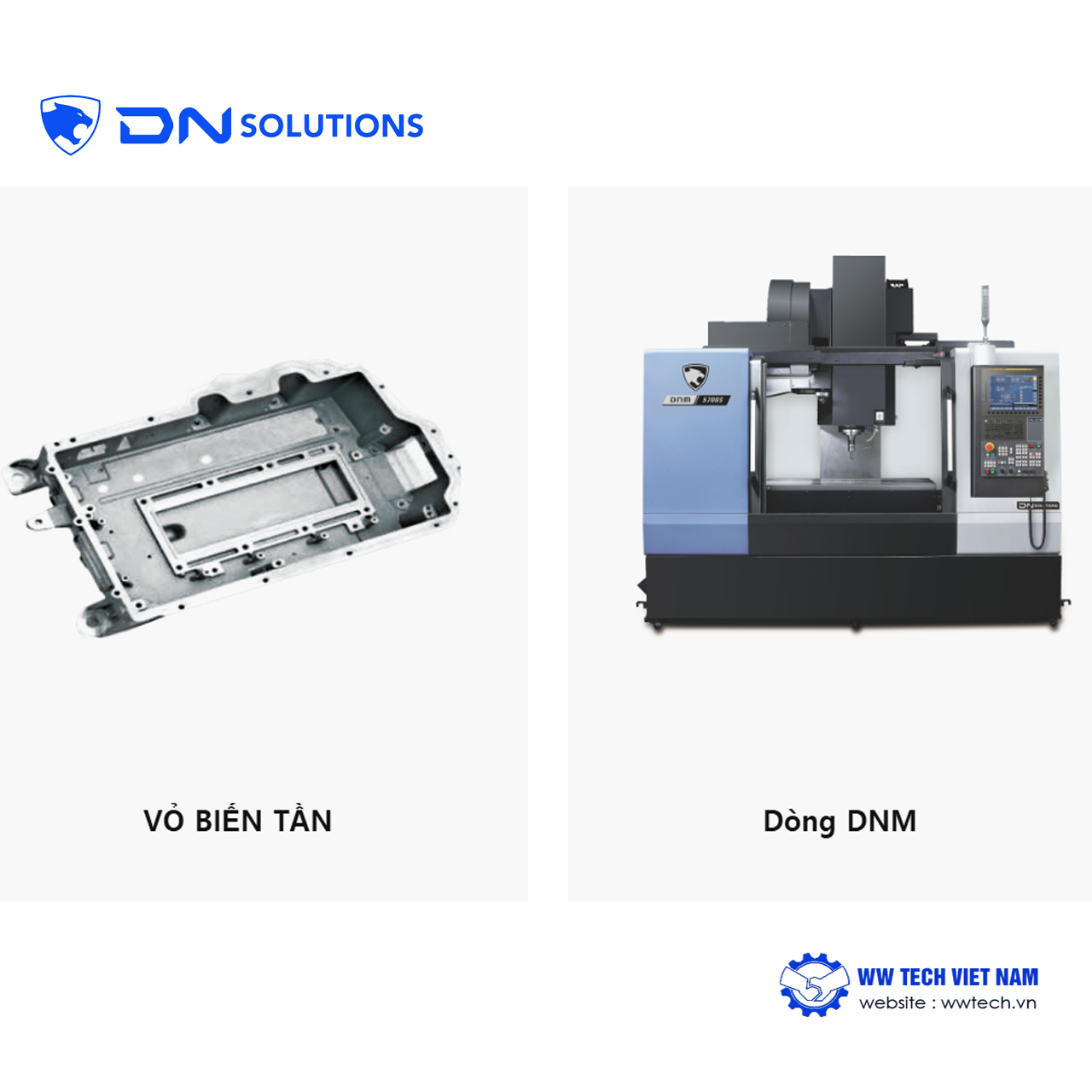 Linh kiện xe điện, máy gia công linh kiện xe điện DN Solutions