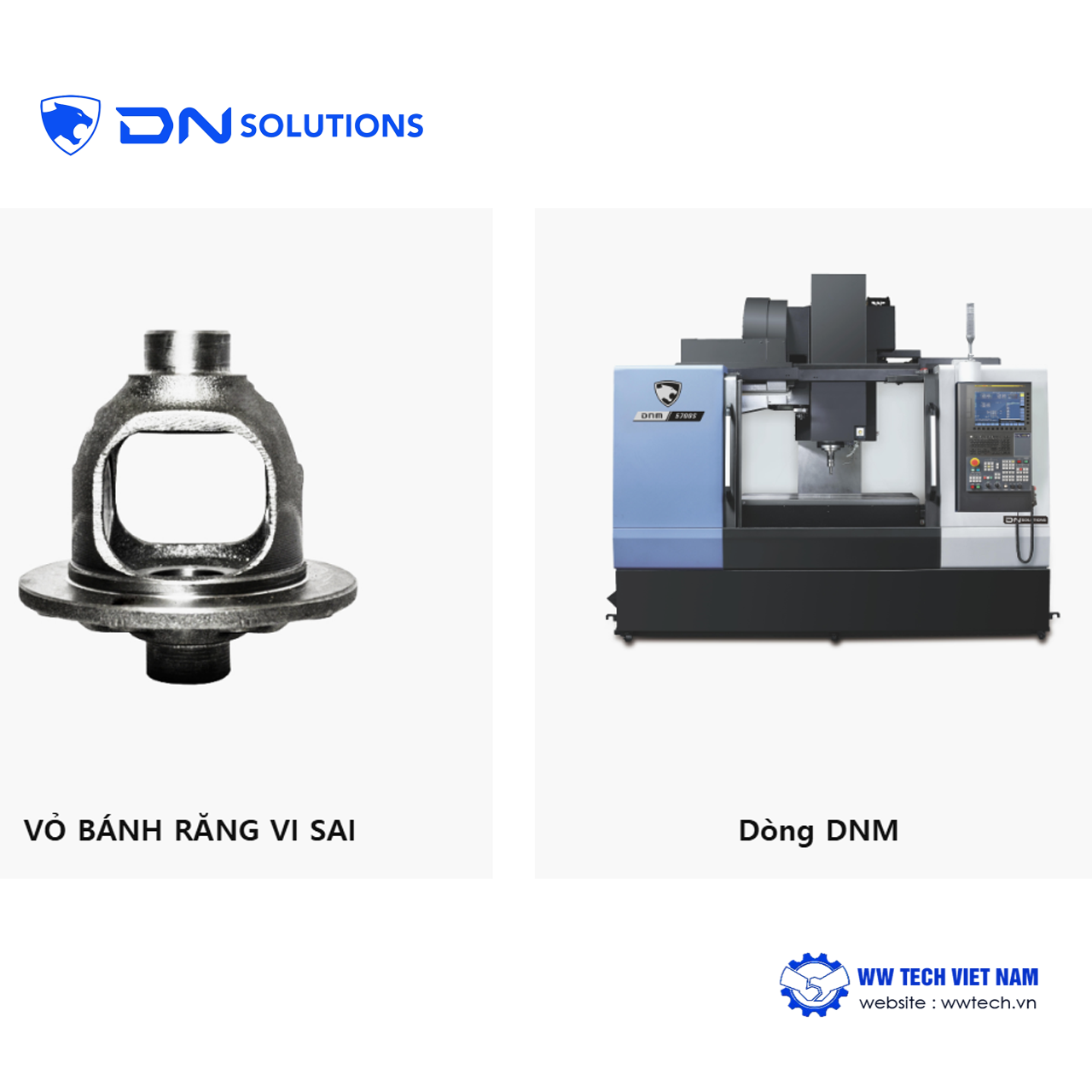 Linh kiện xe điện, máy gia công linh kiện xe điện DN Solutions