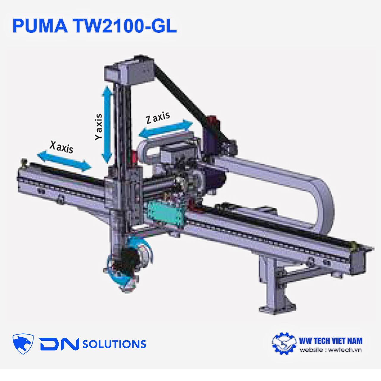 PUMA TW2100-GL Twin-Turret Twin-Spindle Horizontal Turning Center
