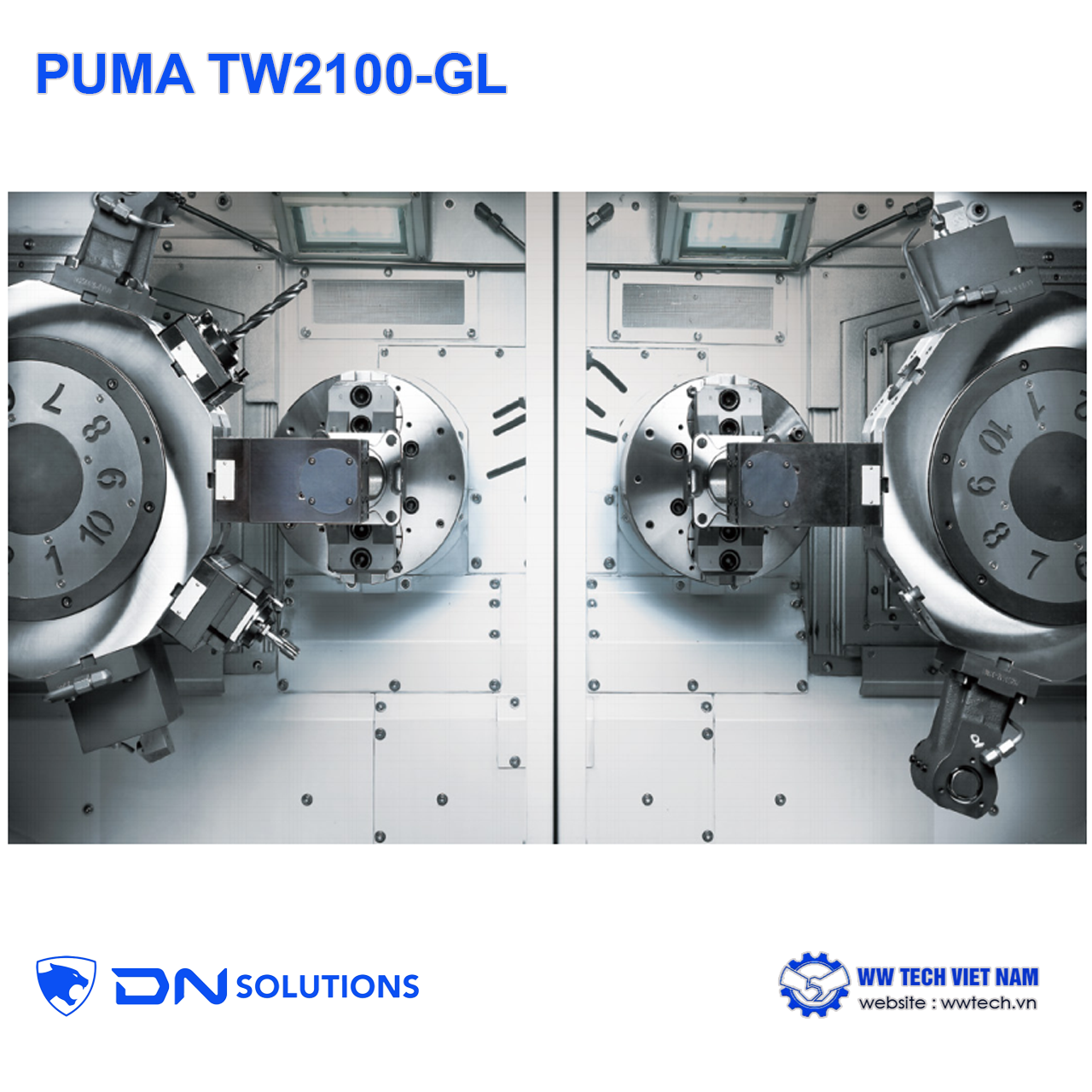 PUMA TW2100-GL Twin-Turret Twin-Spindle Horizontal Turning Center