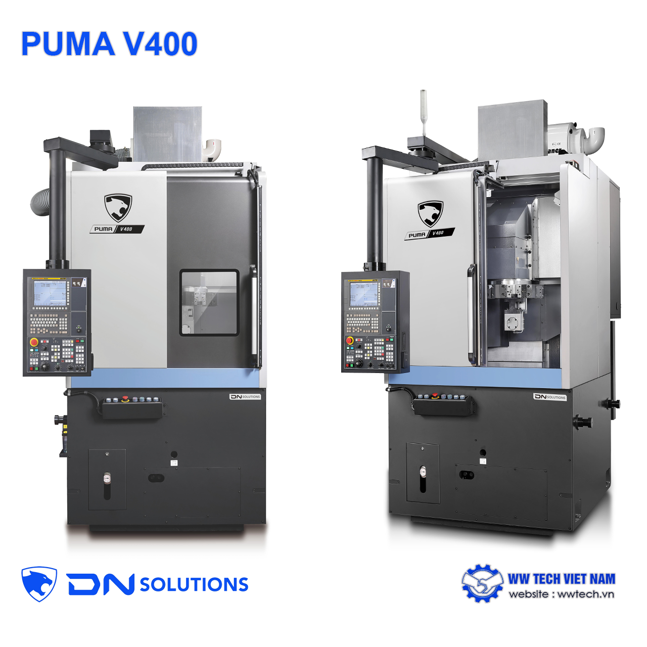 Puma V400 máy tiện đứng nhỏ gọn hiệu suất cao